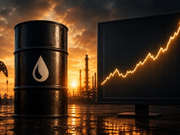 Oil prices surged by 3% following an escalation of strikes between the US and Iran in the Middle East