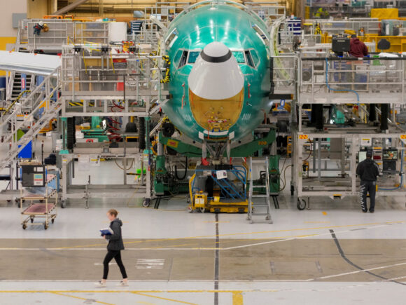 Boeing concentrated on its production efforts rather than pursuing new orders at the Farnborough Airshow