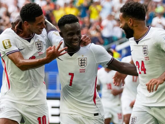 Saka’s hat-trick propels England past France 6-4 to Claim World Cup bronze.