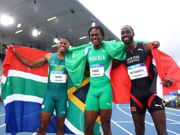 Samuel Ogazi has achieved a historic milestone by securing Nigeria’s inaugural gold medal in the Commonwealth Men’s 400m event