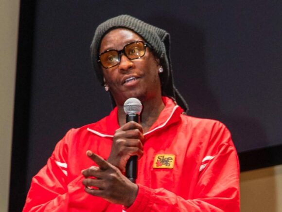 Young Thug was expected to deliver a motivational speech to students, but instead, he encouraged them to pursue fame