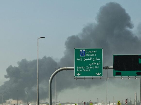 The UAE has reported that Iran launched two missiles, coinciding with the suspension of trade with Tehran